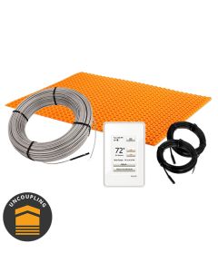 DITRA-HEAT Kits | Schluter DITRA-HEAT Kit with 11 sq ft Cable, 25 sq ft Membrane, Touchscreen Programmable Thermostat (120V)