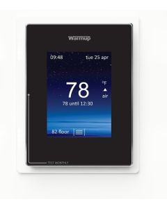 Radiant Heat Thermostats | Warmup 4iE-V03BL Programmable Black Thermostat