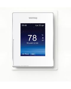 Floor Heating Thermostats | Warmup 4iE-V03WH Programmable White Thermostat