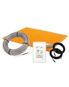 DITRA-HEAT Kits | Schluter DITRA-HEAT Kit with 11 sq ft Cable, 25 sq ft PEEL & STICK Membrane, Touchscreen Programmable Thermostat (120V)