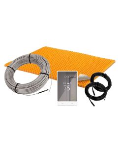 DITRA-HEAT Kits | Schluter DITRA-HEAT Kit with 16 sq ft Cable, 25 sq ft PEEL & STICK Membrane, WiFi Programmable Thermostat (120V)