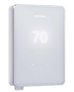 Radiant Heat Thermostats | Warmup Terra Basic Wi-Fi Smart Thermostat White Uses MyHeating App