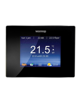 Warmup 4iE-03-OB Horizontal (Landscape) Black Thermostat Programmable 