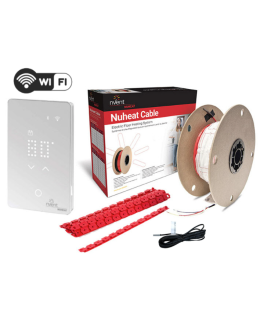 Nuheat Cable Kit with 8 sq ft Cable, Smart WiFi Programmable Thermostat (120V)