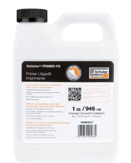 Floor Heating Cable Membrane | Schluter Peel & Stick PRIMER-PS Primer 1 QT (946 ML) 50-113 SF Coverage